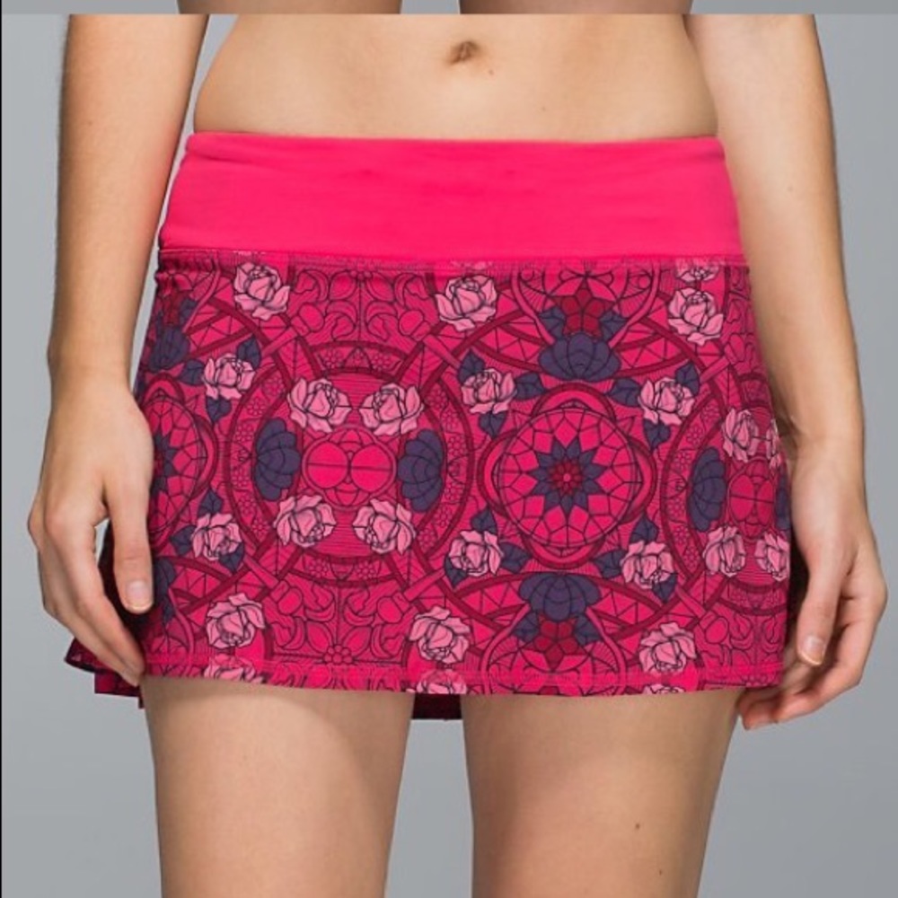Lululemon Run Pace Setter Skirt Prisma Guava Lava
